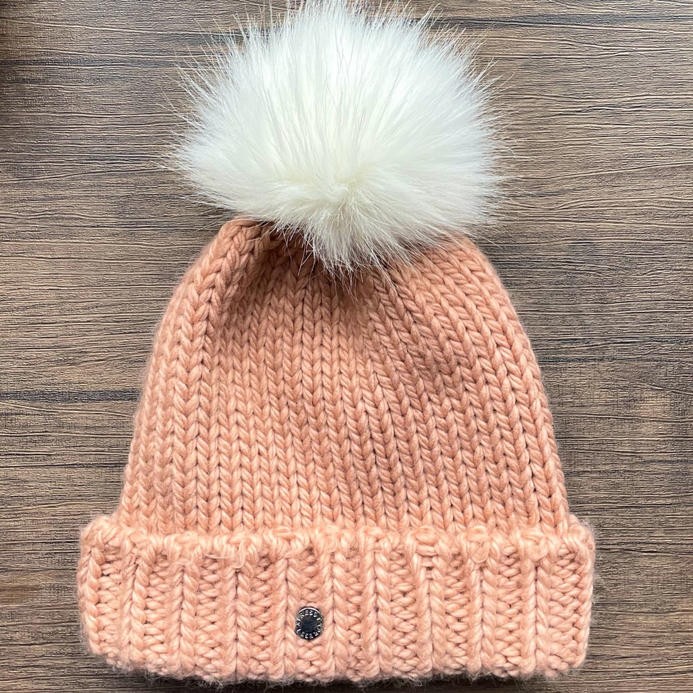 Beigy/Pink Winter Hat